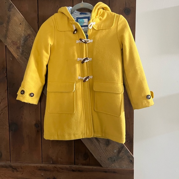 Mini Boden Other - Mini Boden Classic Yellow Wool Coat